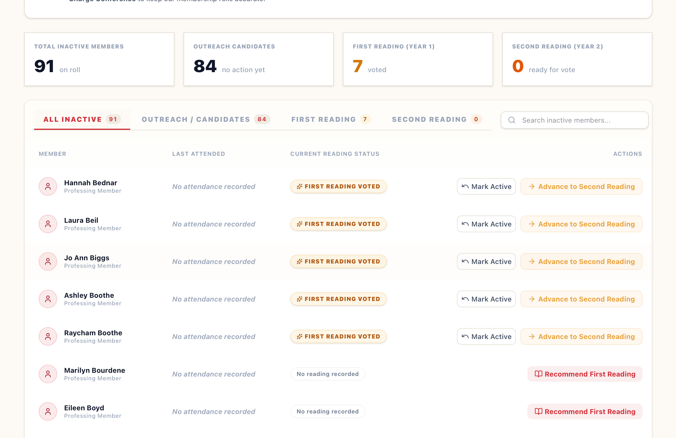 Manage your inactive membership reports with ease